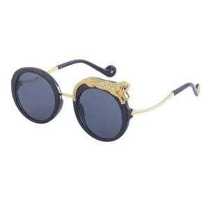 Óculos de Sol Feminino Redondo Luxo