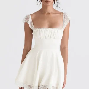 Vestido Curto Bustier Renda Jasmin