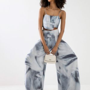 Pantalona Crepe Cintura Alta